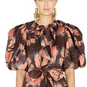 Ulla Johnson Multicolor Puff Sleeve Blouse Size 10